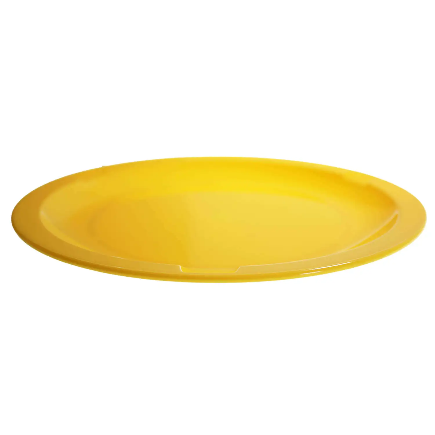 Swixz Polycarbonate Narrow Rimmed Plates 230mm Yellow 12 Pack G2p100