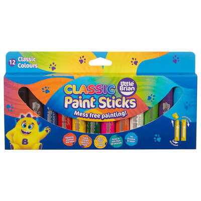 Paint Sticks Assorted Colours 12 Pack