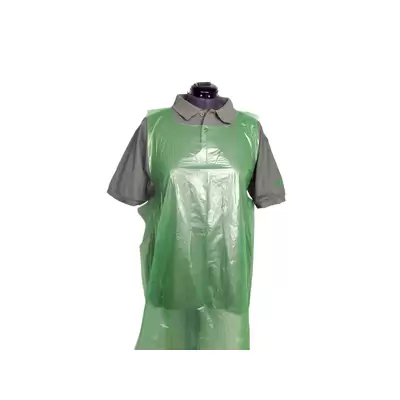 Proform Disposable Plastic Aprons On A Roll 200 Pack - Colour: Green