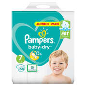 Pampers Baby-Dry Nappies Size 7 58 Pack