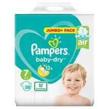 Pampers Baby-Dry Nappies Size 7 58 Pack G2p100