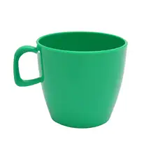 Harfield Polycarbonate Handled Cup 220ml Green 10 Pack