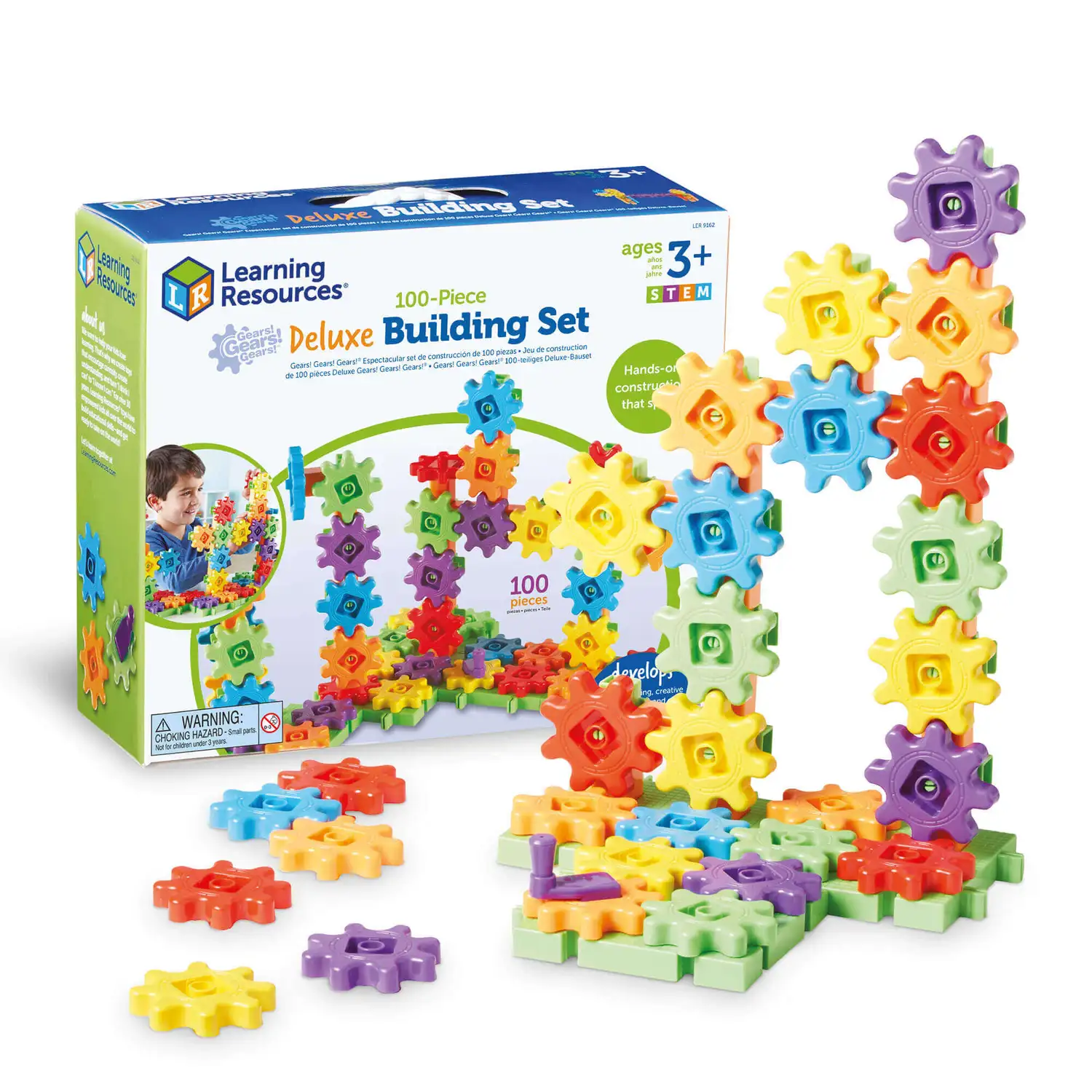 Gears! Gears! Gears! Deluxe Building Set of 100