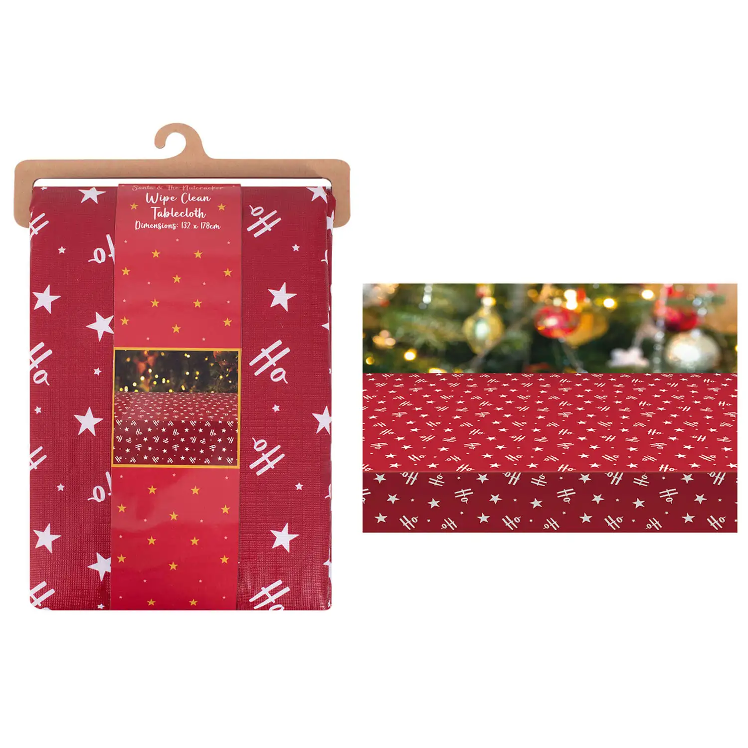 Christmas Ho Ho Ho Wipe Clean Tablecloth