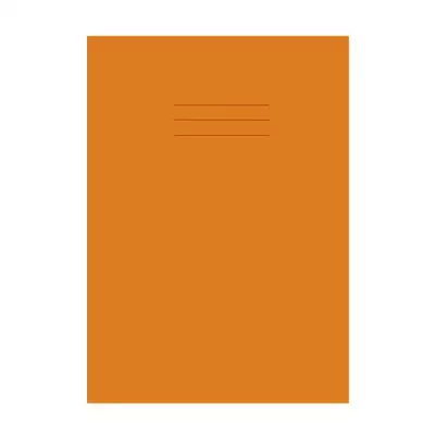 Writy A4 Exercise Book 8mm Ruled With Margin 80 Page 50 Pack - Colour: Orange