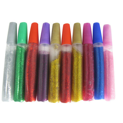 Glitter Glue Pens 10pk Assorted