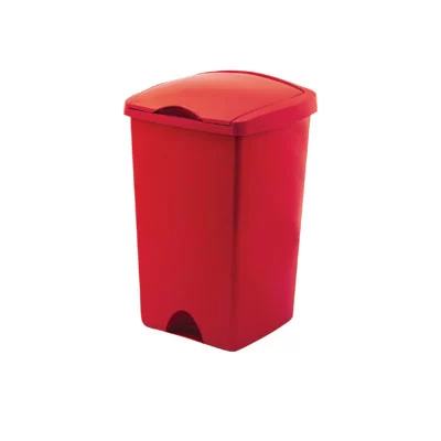 50 Ltr Lift Top Bin - Colour: Red