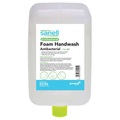 Gompels Antibacterial Foam Handwash 1000 Ml Cartridge x 3 Gompels