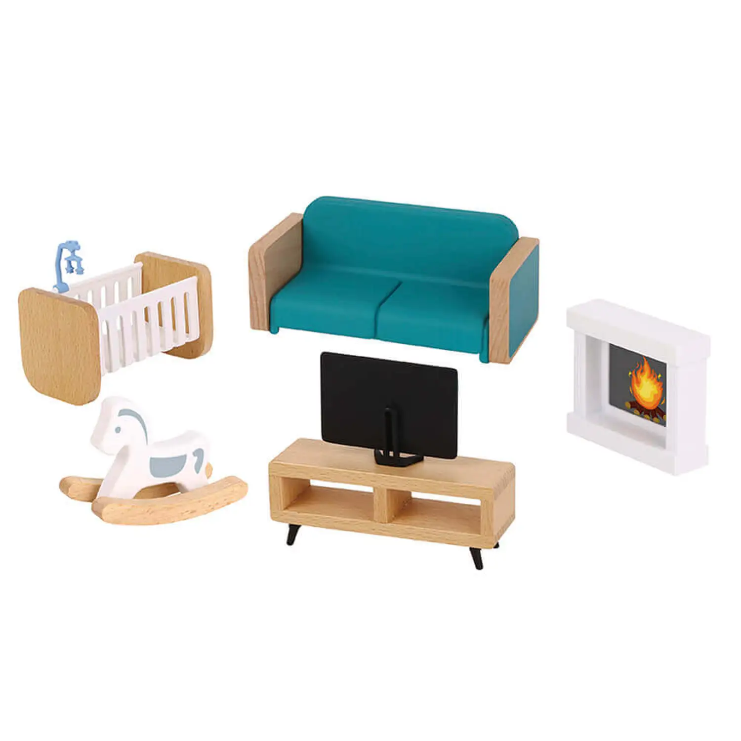 Olly and Oby Dolls House Furniture Living Room