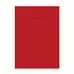 Writy A4 Exercise Book 8mm Ruled With Margin 80 Page Red 50 Pack G2p100