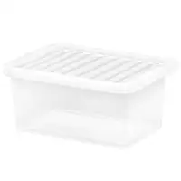 Wham Storage Box and Lid Clear 11 Litre