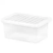 Wham Storage Box and Lid Clear 11 Litre
