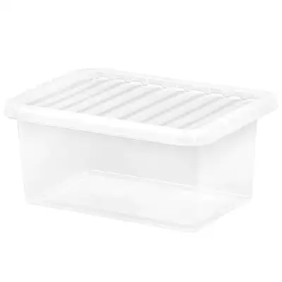 Wham Storage Box and Lid Clear 11 Litre