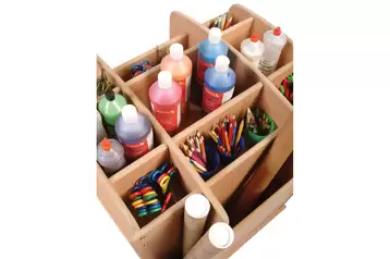 Art Storage Trolley Beech - Gompels - Care & Nursery Supply Specialists