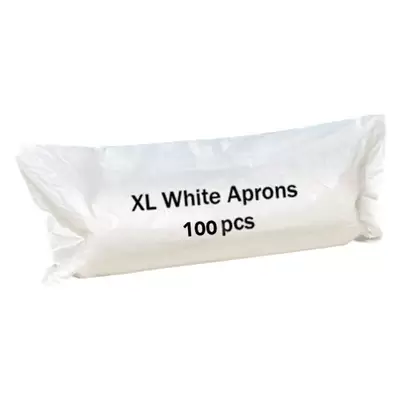 Proform Disposable Aprons Extra Thick XL Roll 100 - Colour: White