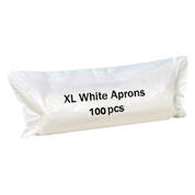 Aprons Flat Pack Disposable White (100) - Incontinence Online