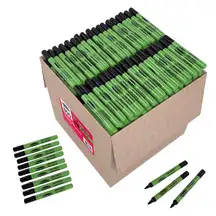 Show Me Black Drywipe Markers Medium Tip 800 Pack