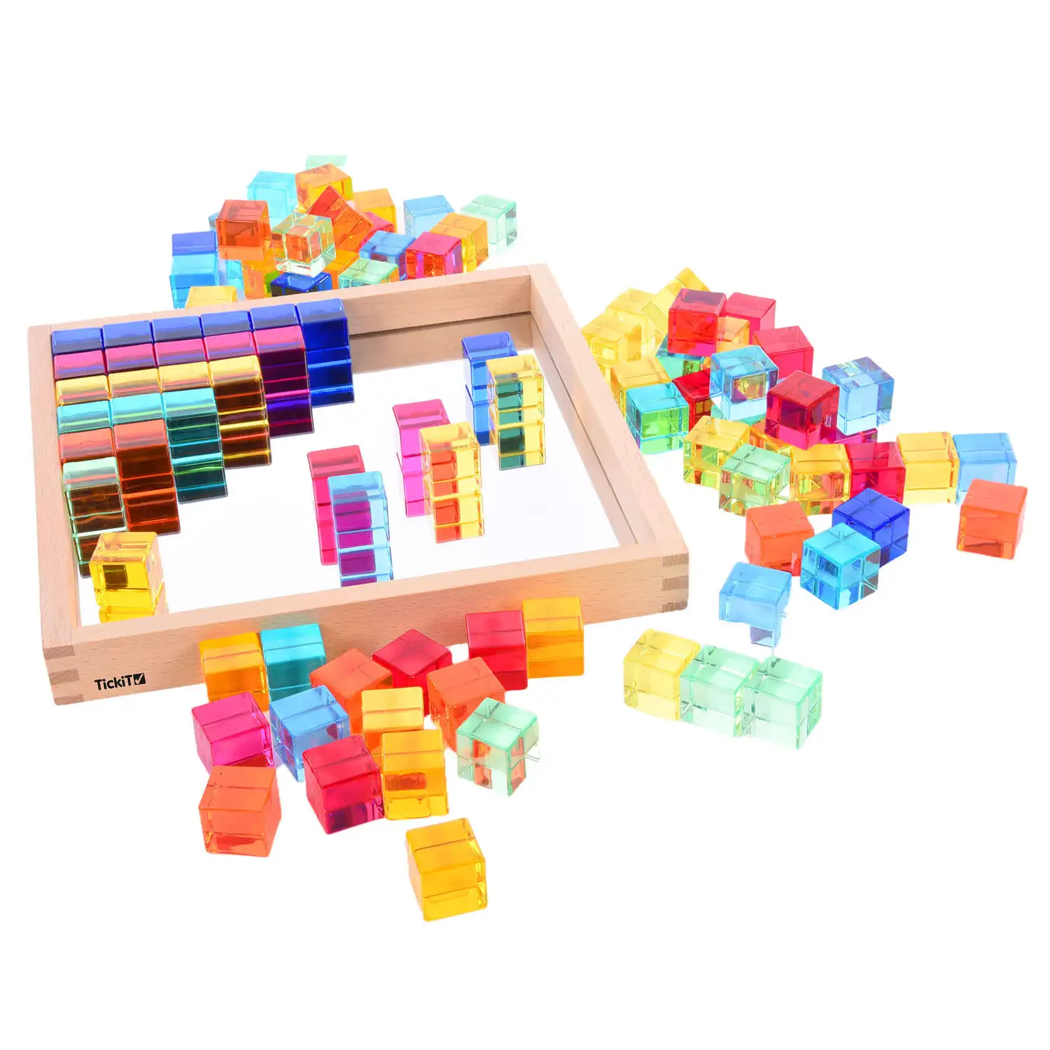 Gem Cube Mirror Tray 100 Pack