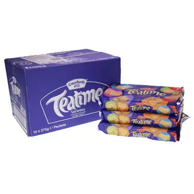 Crawfords Assorted Biscuits 275g x 10 Packs G2p100