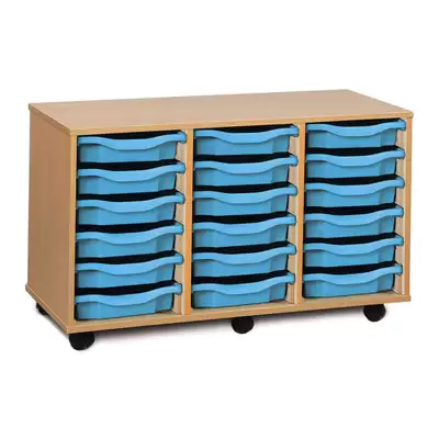 Mobile Drawer Unit With 18 Trays
