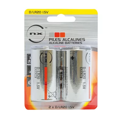 Size D Alkaline Battery 2 Pack