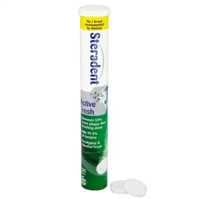 Steradent Denture Cleaning Tabs Active Fresh 30x12 G2p100