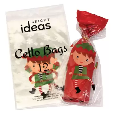 Cellophane Bags Elf 12 Pack