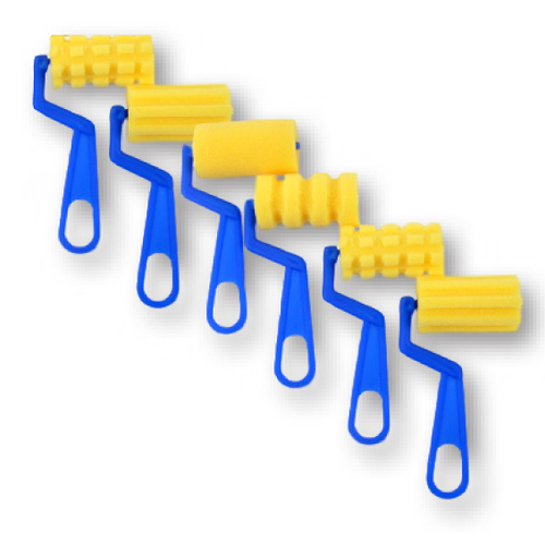 Foam Rollers Set of 6 Assorted Designs in Arts & Crafts / Painting