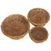 Round Willow Tray Set of 3