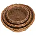 Round Willow Tray Set of 3
