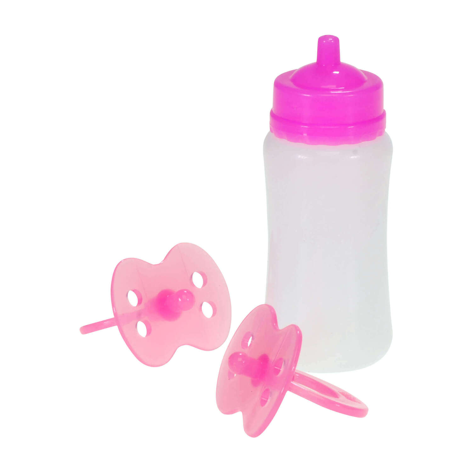 baby doll with dummy and bottle