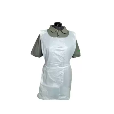 Proform Disposable Polythene Aprons On A Roll 200 Pack - Colour: White
