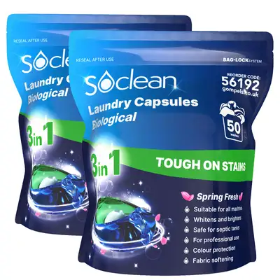 Soclean Bio Laundry Capsules 100 Pack