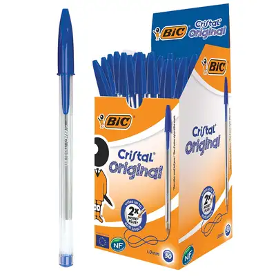 Bic Cristal Medium Ballpoint Pen 50 Pack
