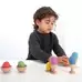 Rainbow Wooden Eggs