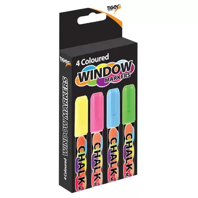 Chalk Markers Assorted 4 Pack