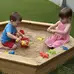 Wooden Hexagonal Sandpit With Lid