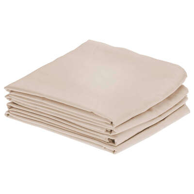 Fire Retardant Bedding Set Latte - Type: Pillowcase Pair 4 Pack