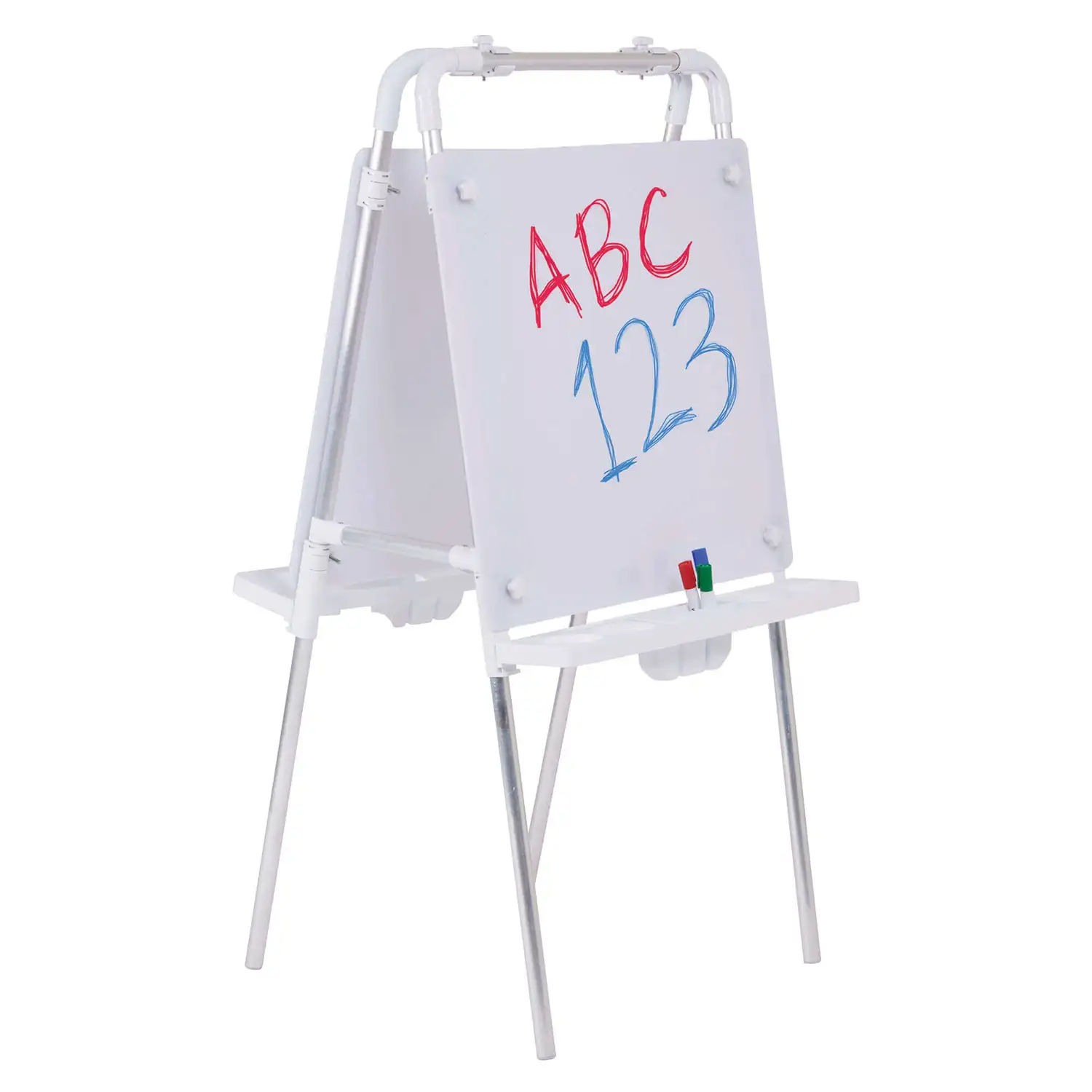 2 Sided Easel With Dry Wipe Boards