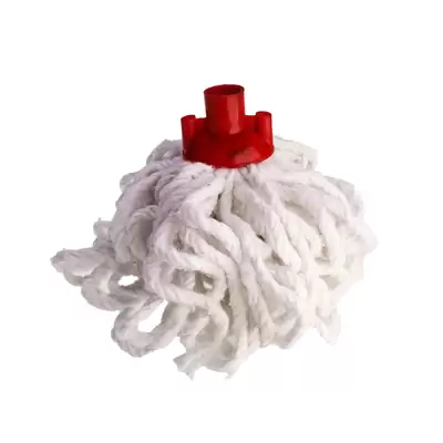 Soclean Cotton Twine Mop Head 5 Pack - Colour: Red