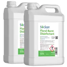 Soclean Floral Burst Disinfectant 5 Litre 2 Pack G3p50