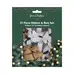 Christmas Ribbons and Bows Gold and Silver 21 Pack