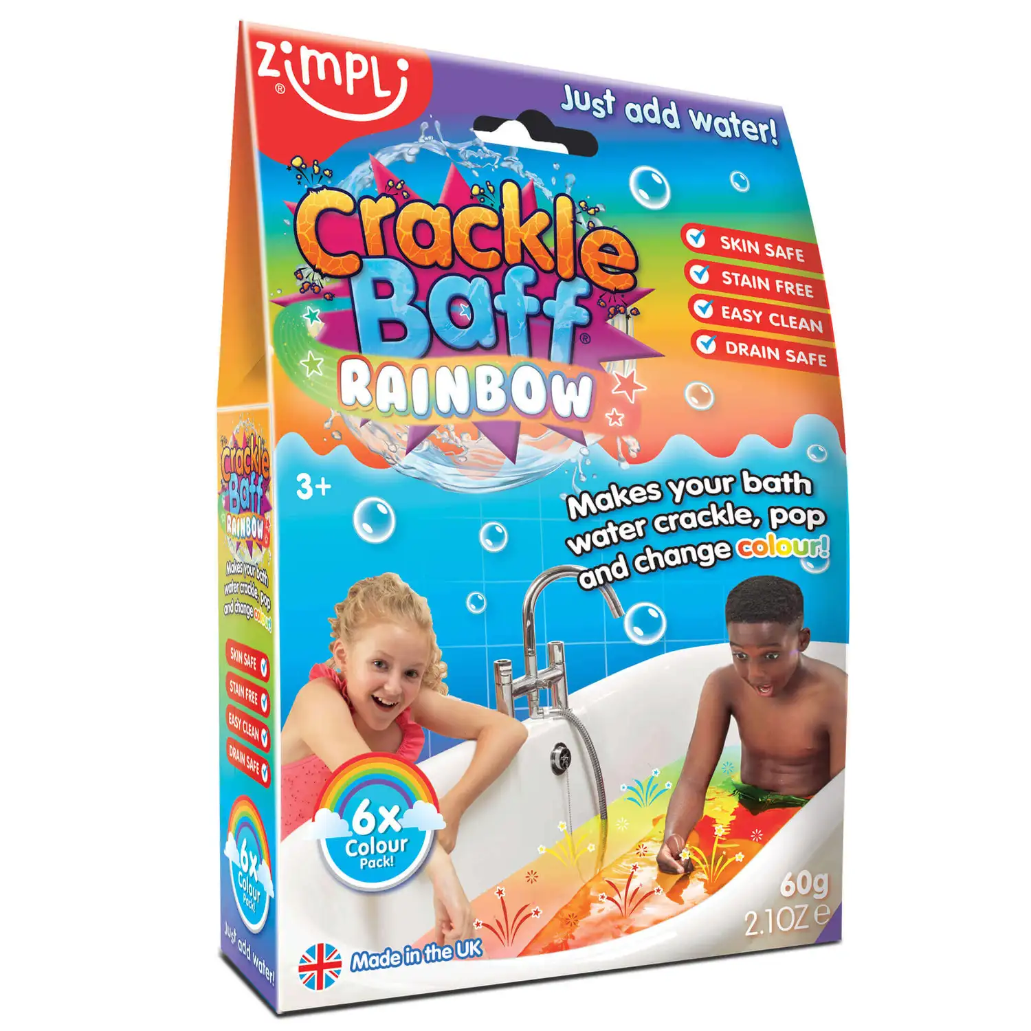 Messy Play Crackle Colours Rainbow 240g