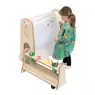 Mini Easel With Storage Trolley Maple