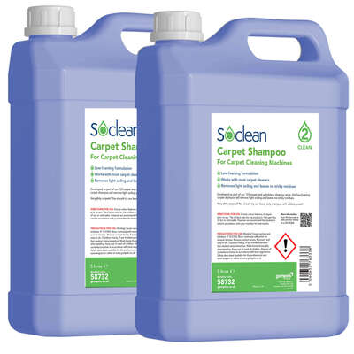 Soclean Water Extraction Carpet Shampoo 5 Litre 2 Pack