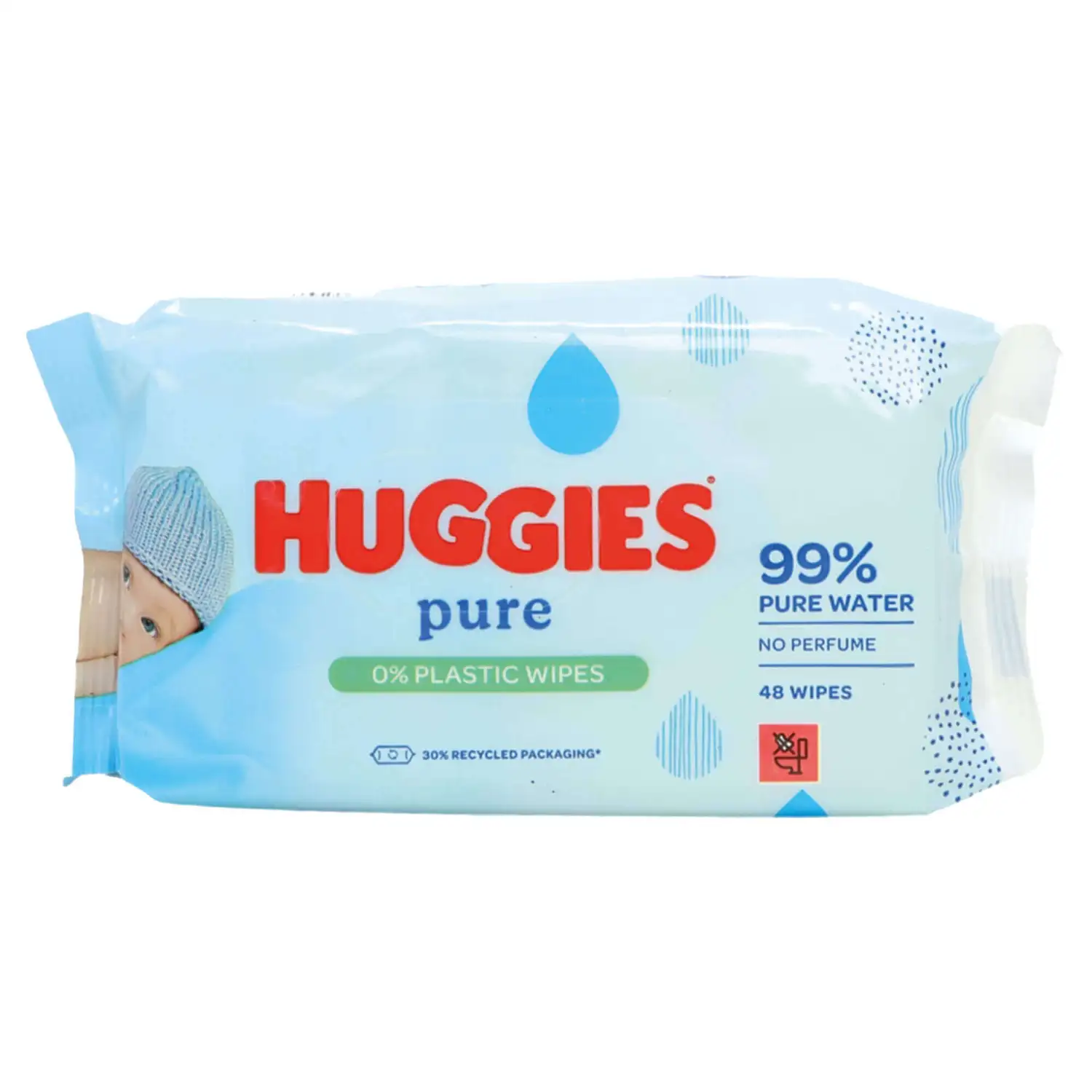 Huggies Baby Wipes Pure 10 x 48 Pack G2p100