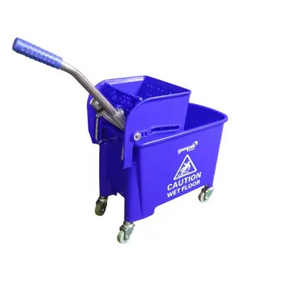 Soclean Mop Bucket With Wringer Blue 20l G2p100