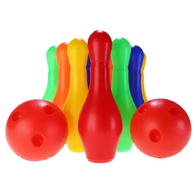 thumbnail image 2 of OUNONA 1 Set Kids Bowling Set For Indoor And Outdoor Play With Plastic 2 of 9