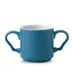 Art De Cuisine Blue Glaze Double Handled Mug 10oz 6 Pack