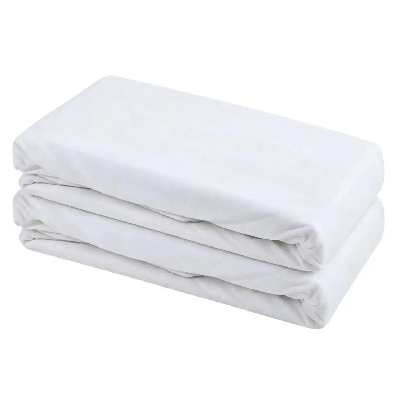 Sleep Mat Fitted Sheet 120 x 60cm White 2 Pack